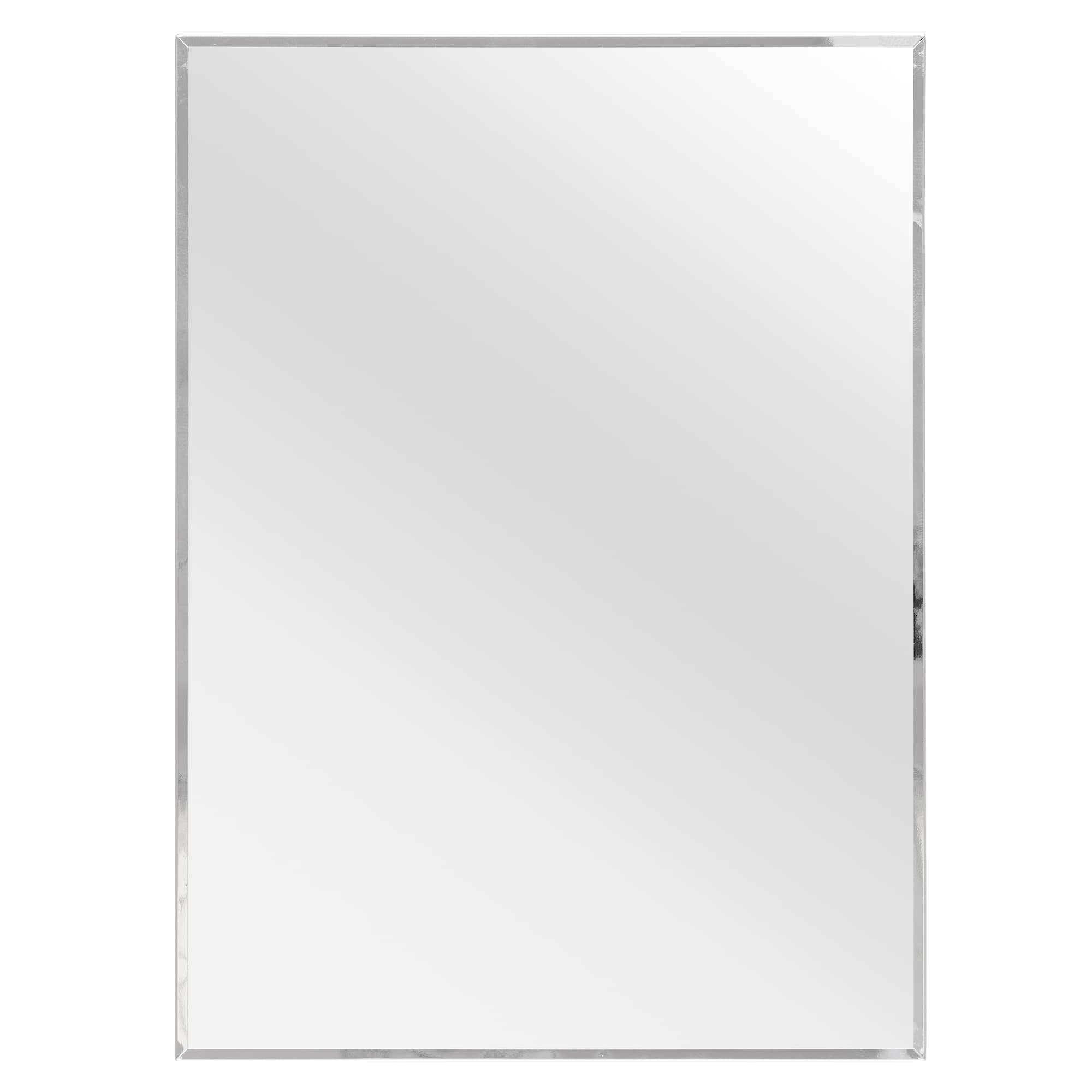 Ashfield 16" x 20" Recessed Stainless Steel Framed Mirror