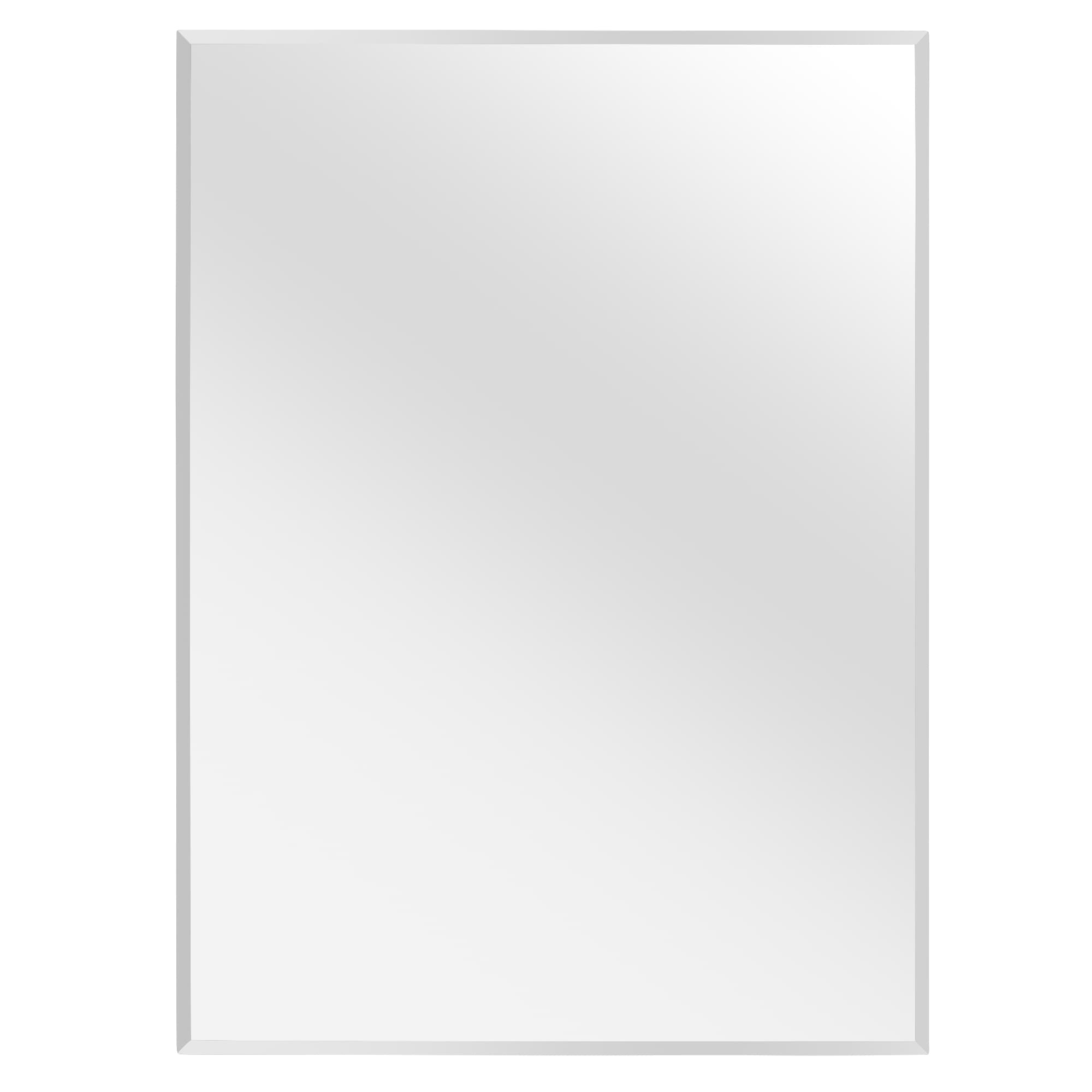 Lyndle 16" x 22" Recessed Stainless Steel Framed Mirror