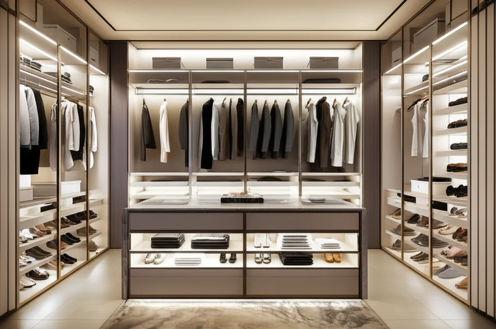 Custom closet in Kanata home
